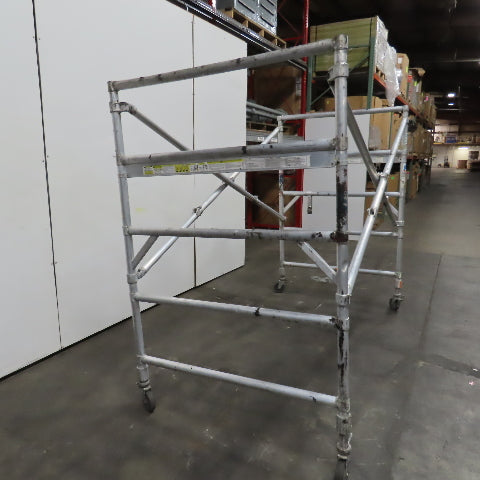 Werner 4250 Series Wide Span Snap-Up Aluminum Folding Rolling Scaffold 96" x 52"
