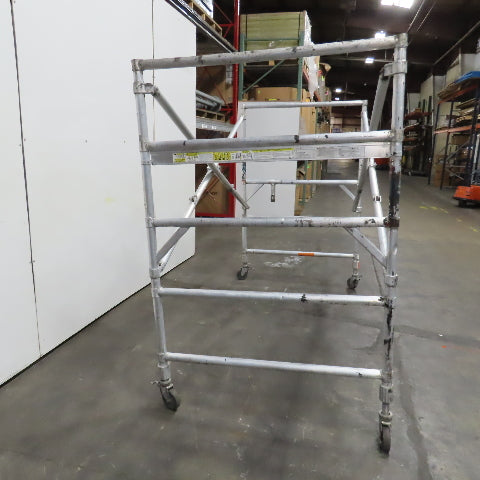 Werner 4250 Series Wide Span Snap-Up Aluminum Folding Rolling Scaffold 96" x 52"