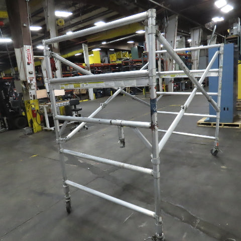 Werner 4250 Series Wide Span Snap-Up Aluminum Folding Rolling Scaffold 96" x 52"