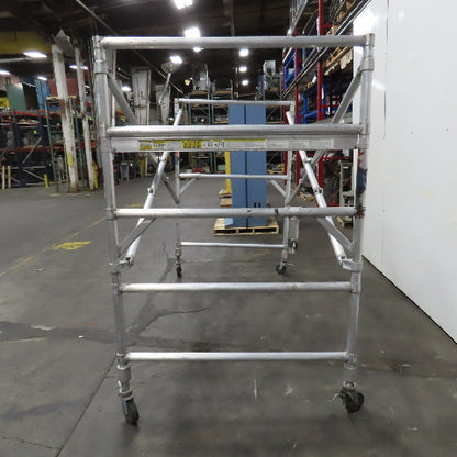 Werner 4250 Series Wide Span Snap-Up Aluminum Folding Rolling Scaffold 96" x 52"