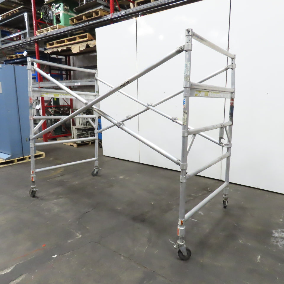 Werner 4250 Series Wide Span Snap-Up Aluminum Folding Rolling Scaffold 96" x 52"