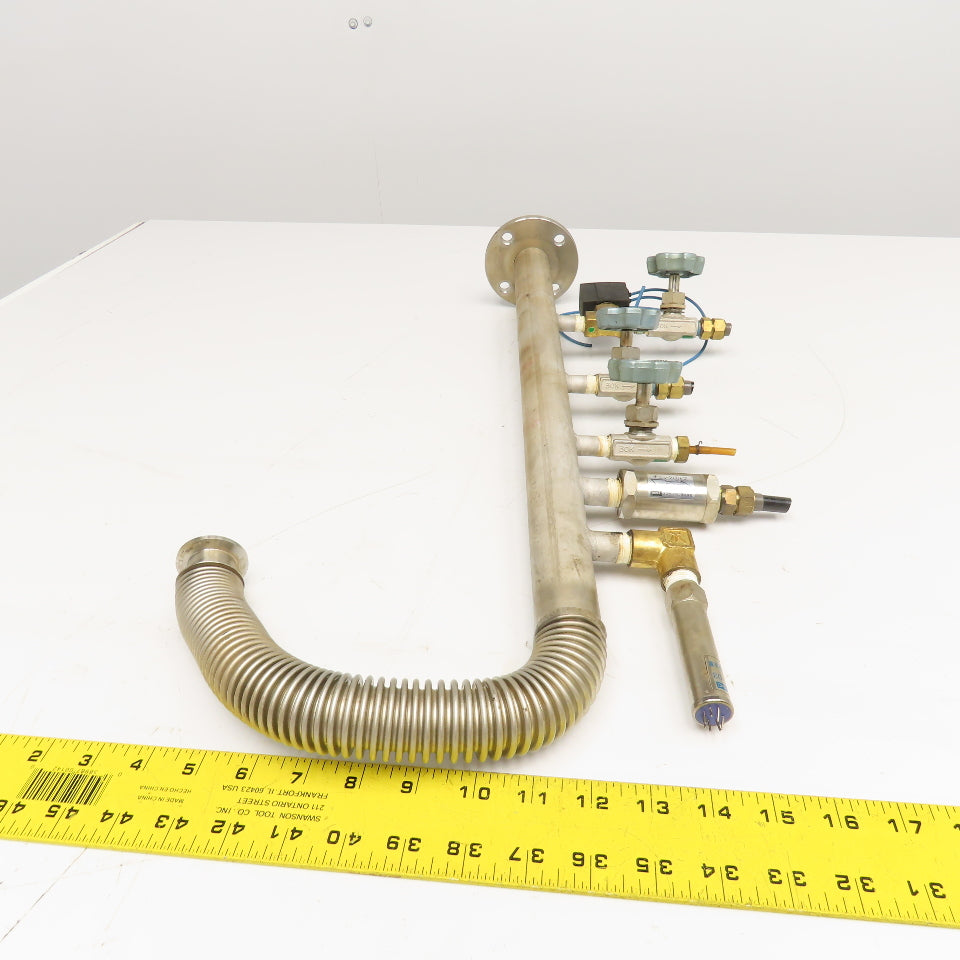 Stainless Steel Vacuum Manifold Stack From Mitsubishi ML5036D CO2 Laser