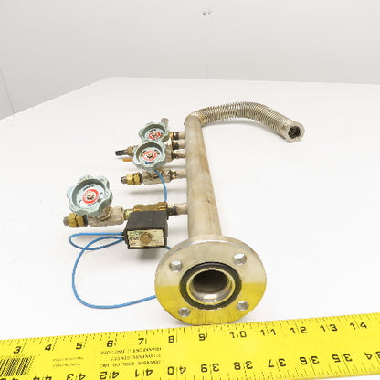 Stainless Steel Vacuum Manifold Stack From Mitsubishi ML5036D CO2 Laser