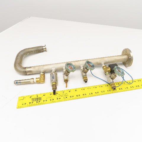 Stainless Steel Vacuum Manifold Stack From Mitsubishi ML5036D CO2 Laser