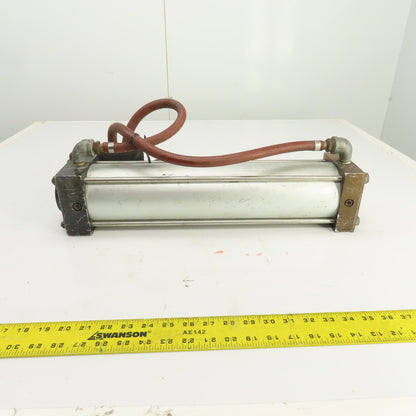 Double Acting Air Cylinder With Manual Valve E312LS-G 15.5" Stroke 3.5" Bore