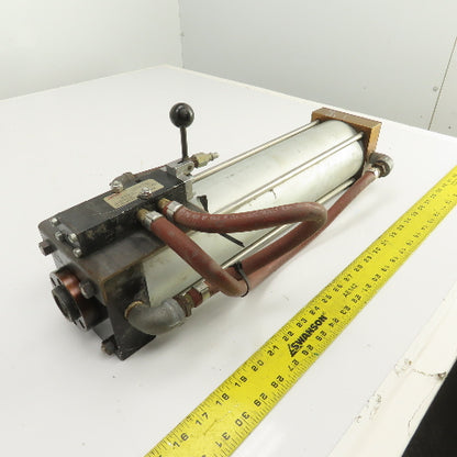 Double Acting Air Cylinder With Manual Valve E312LS-G 15.5" Stroke 3.5" Bore