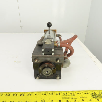 Double Acting Air Cylinder With Manual Valve E312LS-G 15.5" Stroke 3.5" Bore