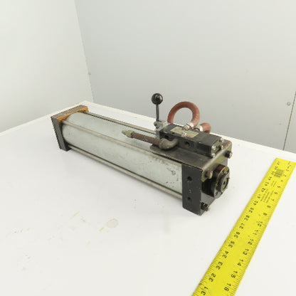 Double Acting Air Cylinder With Manual Valve E312LS-G 15.5" Stroke 3.5" Bore
