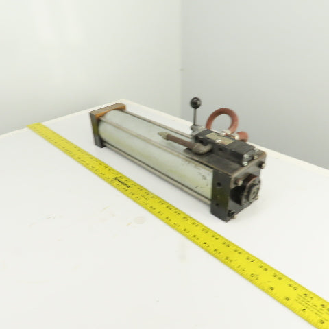 Double Acting Air Cylinder With Manual Valve E312LS-G 15.5" Stroke 3.5" Bore