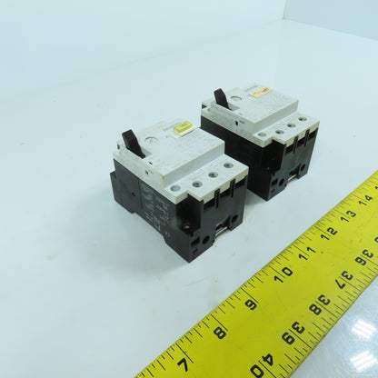 Siemens 3VU1300-1MJ00 2.4 - 4A Motor Protector Circuit Breaker 600V AC Lot Of 2