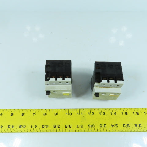 Siemens 3VU1300-1MJ00 2.4 - 4A Motor Protector Circuit Breaker 600V AC Lot Of 2