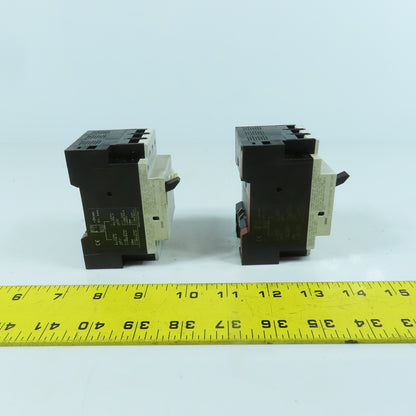 Siemens 3VU1300-1MJ00 2.4 - 4A Motor Protector Circuit Breaker 600V AC Lot Of 2