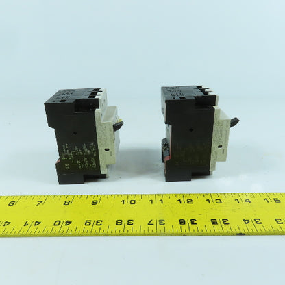 Siemens 3VU1300-1MJ00 2.4 - 4A Motor Protector Circuit Breaker 600V AC Lot Of 2