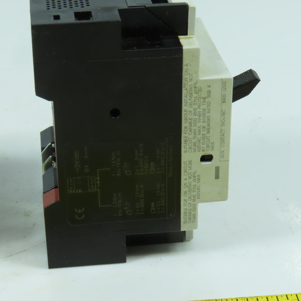 Siemens 3VU1300-1MJ00 2.4 - 4A Motor Protector Circuit Breaker 600V AC Lot Of 2