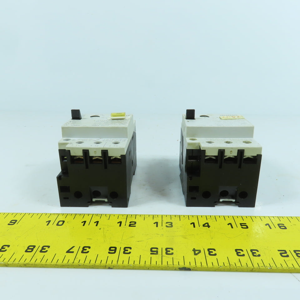 Siemens 3VU1300-0MD00 0.24-0.4A Motor Protector Circuit Breaker 600VAC Lot Of 2