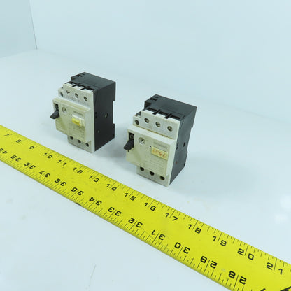 Siemens 3VU1300-0MD00 0.24-0.4A Motor Protector Circuit Breaker 600VAC Lot Of 2