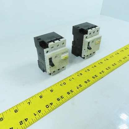 Siemens 3VU1300-0MD00 0.24-0.4A Motor Protector Circuit Breaker 600VAC Lot Of 2