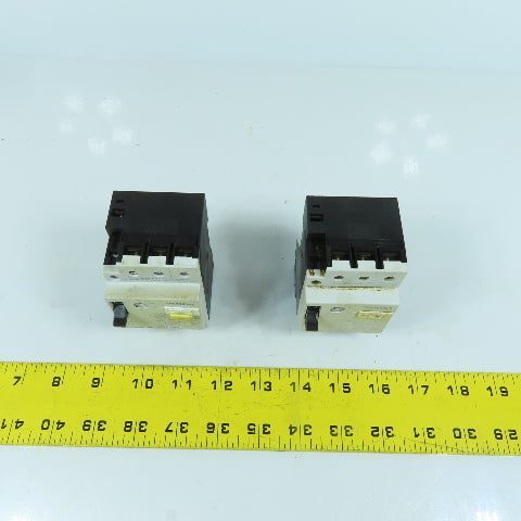 Siemens 3VU1300-0MD00 0.24-0.4A Motor Protector Circuit Breaker 600VAC Lot Of 2