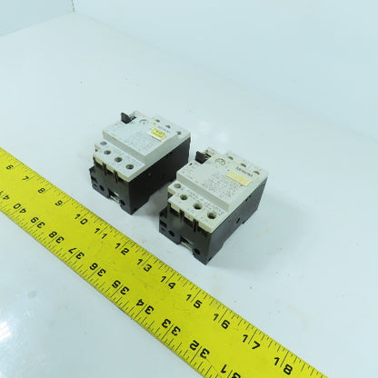 Siemens 3VU1300-1MG00 1 - 1.6A Motor Protector Circuit Breaker 600VAC Lot Of 2