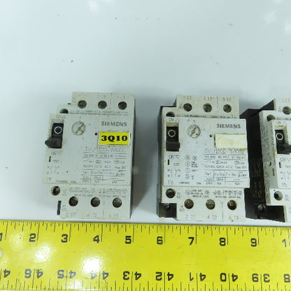 Siemens 3VU1300-1MK00 4 - 6A Motor Protector Circuit Breaker 600VAC Lot Of 7