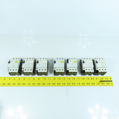 Siemens 3VU1300-1MK00 4 - 6A Motor Protector Circuit Breaker 600VAC Lot Of 7