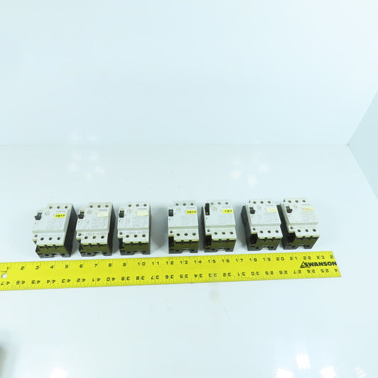 Siemens 3VU1300-1MK00 4 - 6A Motor Protector Circuit Breaker 600VAC Lot Of 7