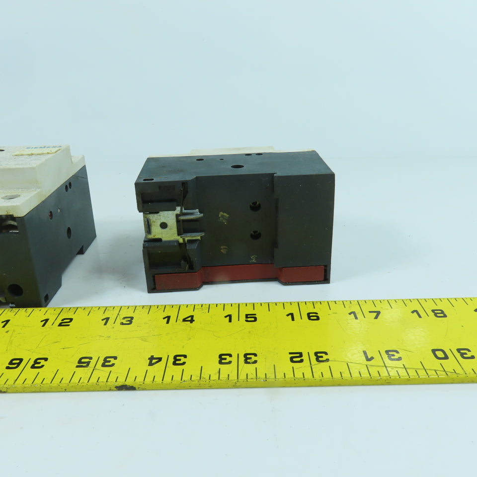 Siemens 3VU1300-1ME00 0.4-0.6A Motor Protector Circuit Breaker 600VAC Lot Of 3
