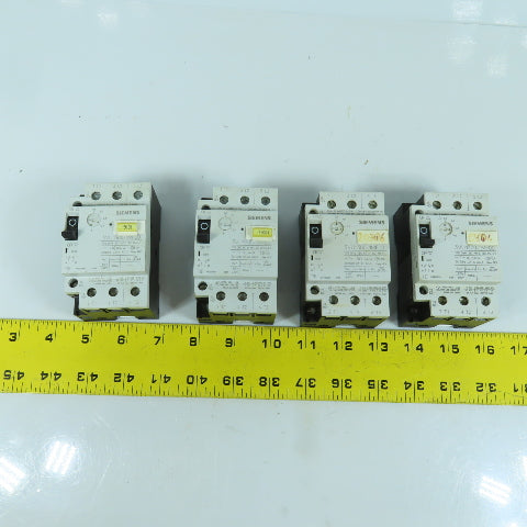 Siemens 3VU1300-1MF00 0.6-1A Motor Protector Circuit Breaker 600VAC Lot Of 4