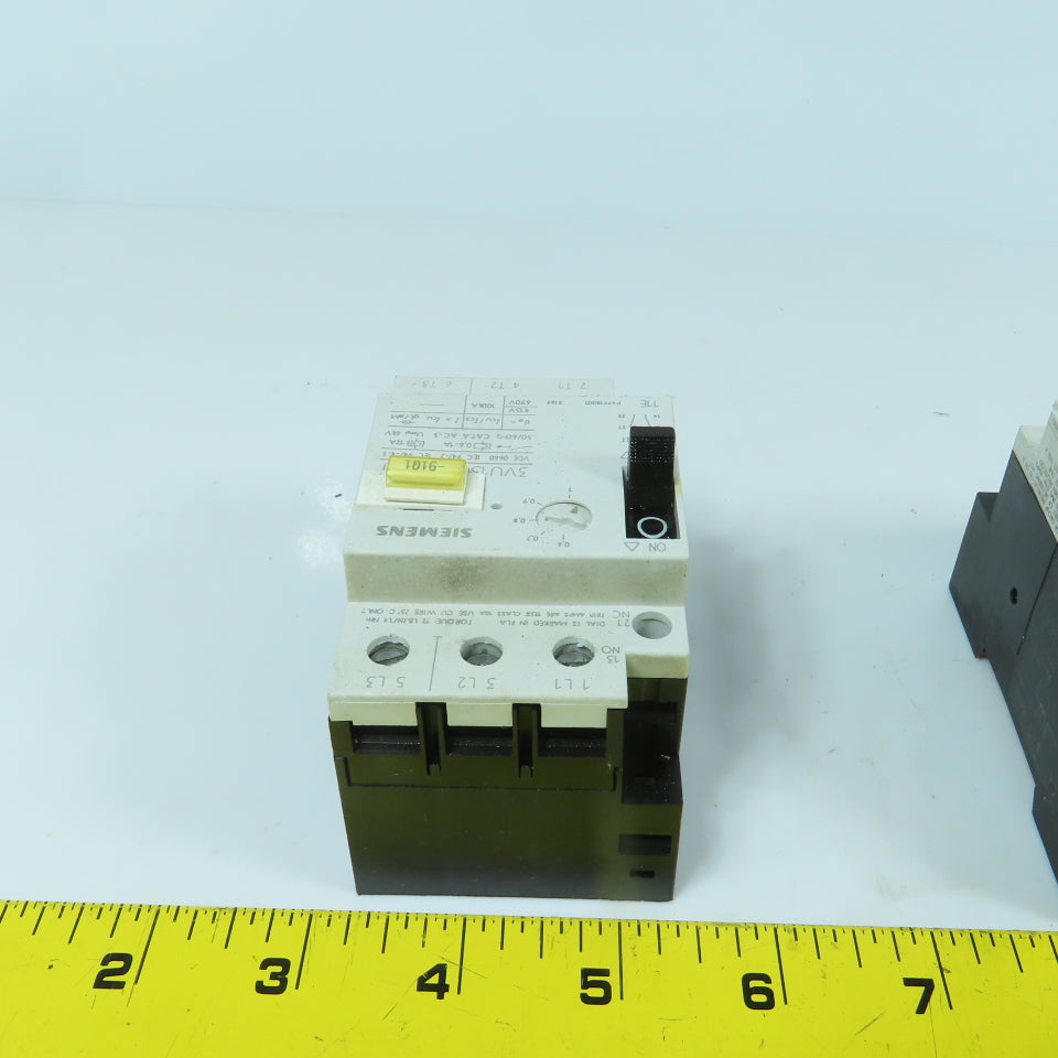 Siemens 3VU1300-1MF00 0.6-1A Motor Protector Circuit Breaker 600VAC Lot Of 4