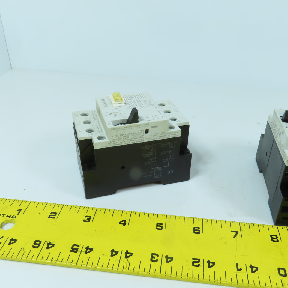 Siemens 3VU1300-1MF00 0.6-1A Motor Protector Circuit Breaker 600VAC Lot Of 4