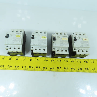 Siemens 3VU1300-1MF00 0.6-1A Motor Protector Circuit Breaker 600VAC Lot Of 4