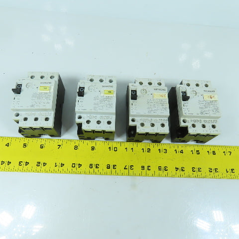 Siemens 3VU1300-1MF00 0.6-1A Motor Protector Circuit Breaker 600VAC Lot Of 4