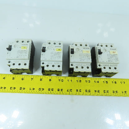 Siemens 3VU1300-1MF00 0.6-1A Motor Protector Circuit Breaker 600VAC Lot Of 4