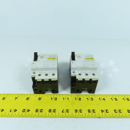 Siemens 3VU1300-1MM00 10-16A Motor Protector Circuit Breaker 600VAC Lot Of 2