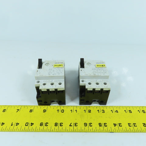 Siemens 3VU1300-1MM00 10-16A Motor Protector Circuit Breaker 600VAC Lot Of 2