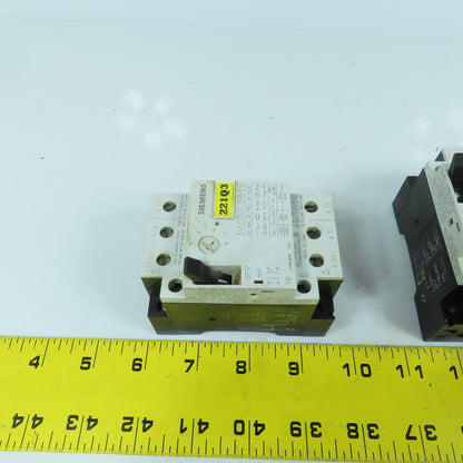 Siemens 3VU1300-1MM00 10-16A Motor Protector Circuit Breaker 600VAC Lot Of 2