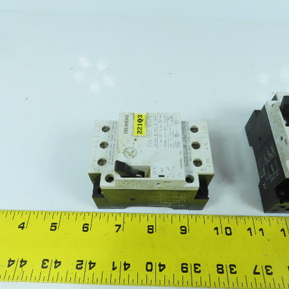 Siemens 3VU1300-1MM00 10-16A Motor Protector Circuit Breaker 600VAC Lot Of 2