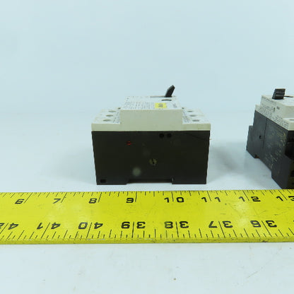 Siemens 3VU1300-1MH00 1.6-2.4A Motor Protector Circuit Breaker 600VAC Lot Of 2