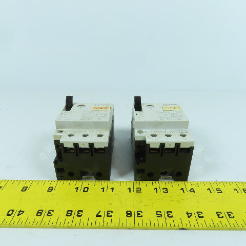 Siemens 3VU1300-1ML00 6-10A Motor Protector Circuit Breaker 600VAC Lot Of 2