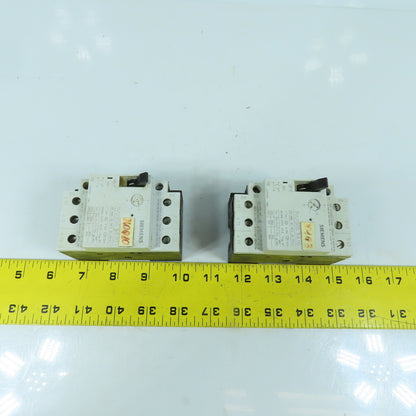 Siemens 3VU1300-1ML00 6-10A Motor Protector Circuit Breaker 600VAC Lot Of 2
