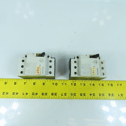 Siemens 3VU1300-1ML00 6-10A Motor Protector Circuit Breaker 600VAC Lot Of 2