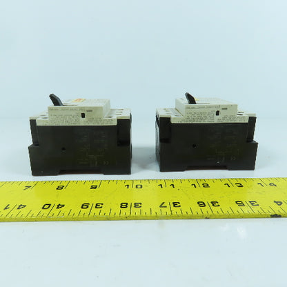 Siemens 3VU1300-1ML00 6-10A Motor Protector Circuit Breaker 600VAC Lot Of 2