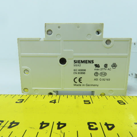 Siemens 5 SX21 8A Rail Mount Single Pole Circuit Breaker C8 230/400V Lot Of 11