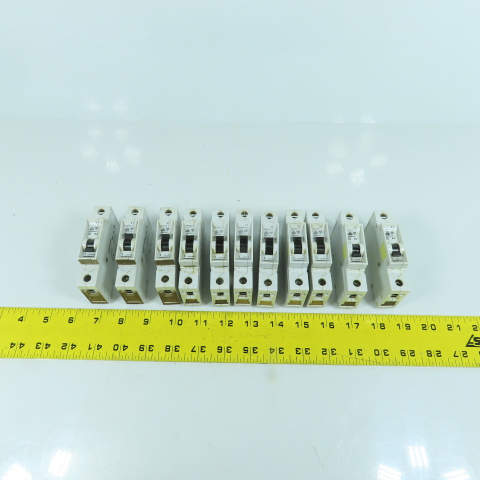 Siemens 5 SX21 8A Rail Mount Single Pole Circuit Breaker C8 230/400V Lot Of 11