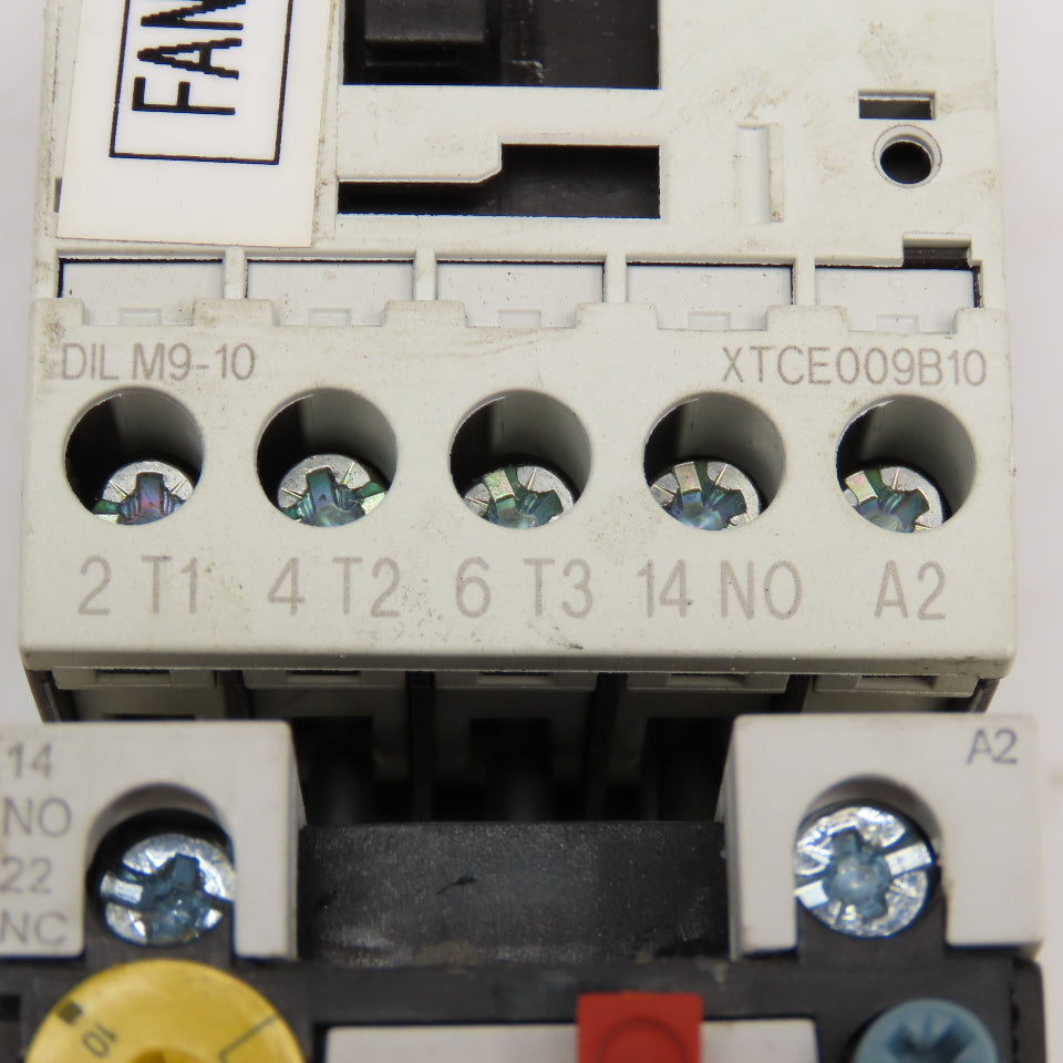 Eaton DILM9-10 XT0B010BC1 600V Contactor 120V Coil 12-16A Trip Overload