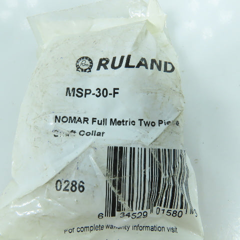 Ruland MSP-30-F Full Metric Two Piece 30mm Shaft Collar Steel