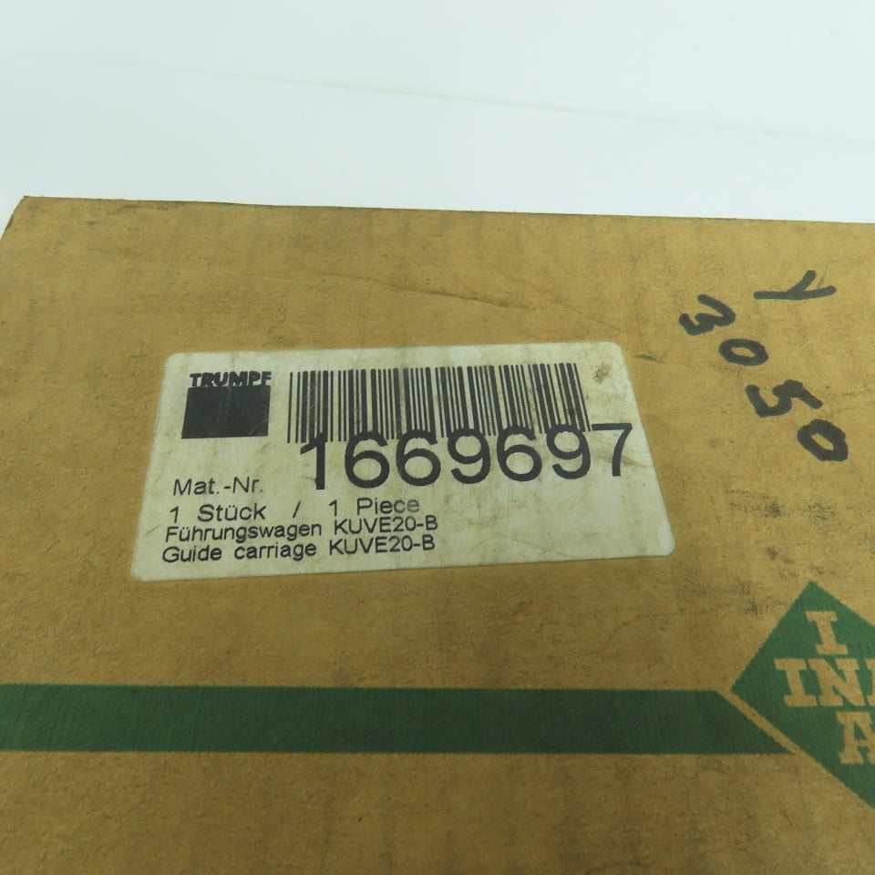 INA KWVE20-B KWVE20B G3 V1 Linear Bearing Block Trumpf 1669697