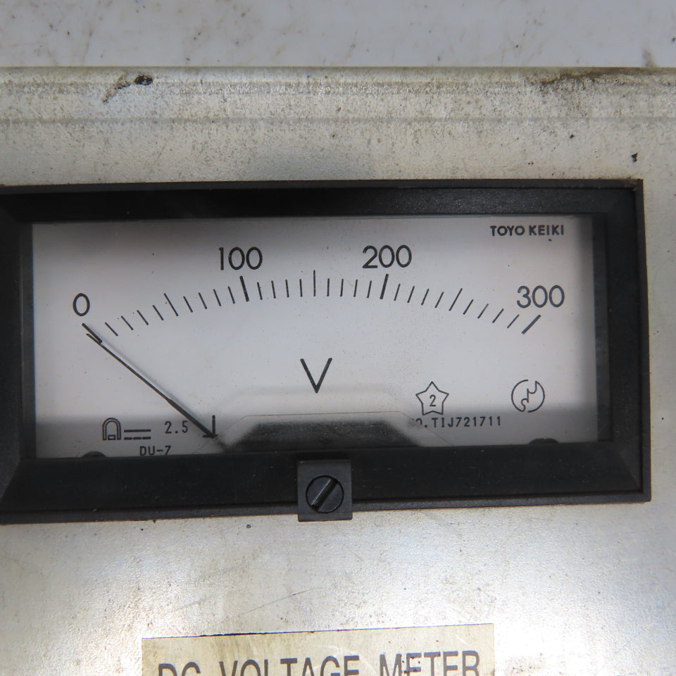 Toyo Keiki TIJ721711 TIJ818721 DC Volt Amp Analog Panel Ammeter From ML5036D