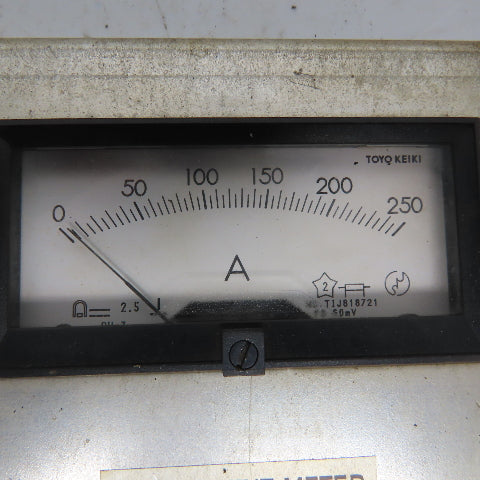 Toyo Keiki TIJ721711 TIJ818721 DC Volt Amp Analog Panel Ammeter From ML5036D