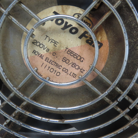 Royal Electric Type T655DG Toyo Cooling Fan 200V 50/60Hz